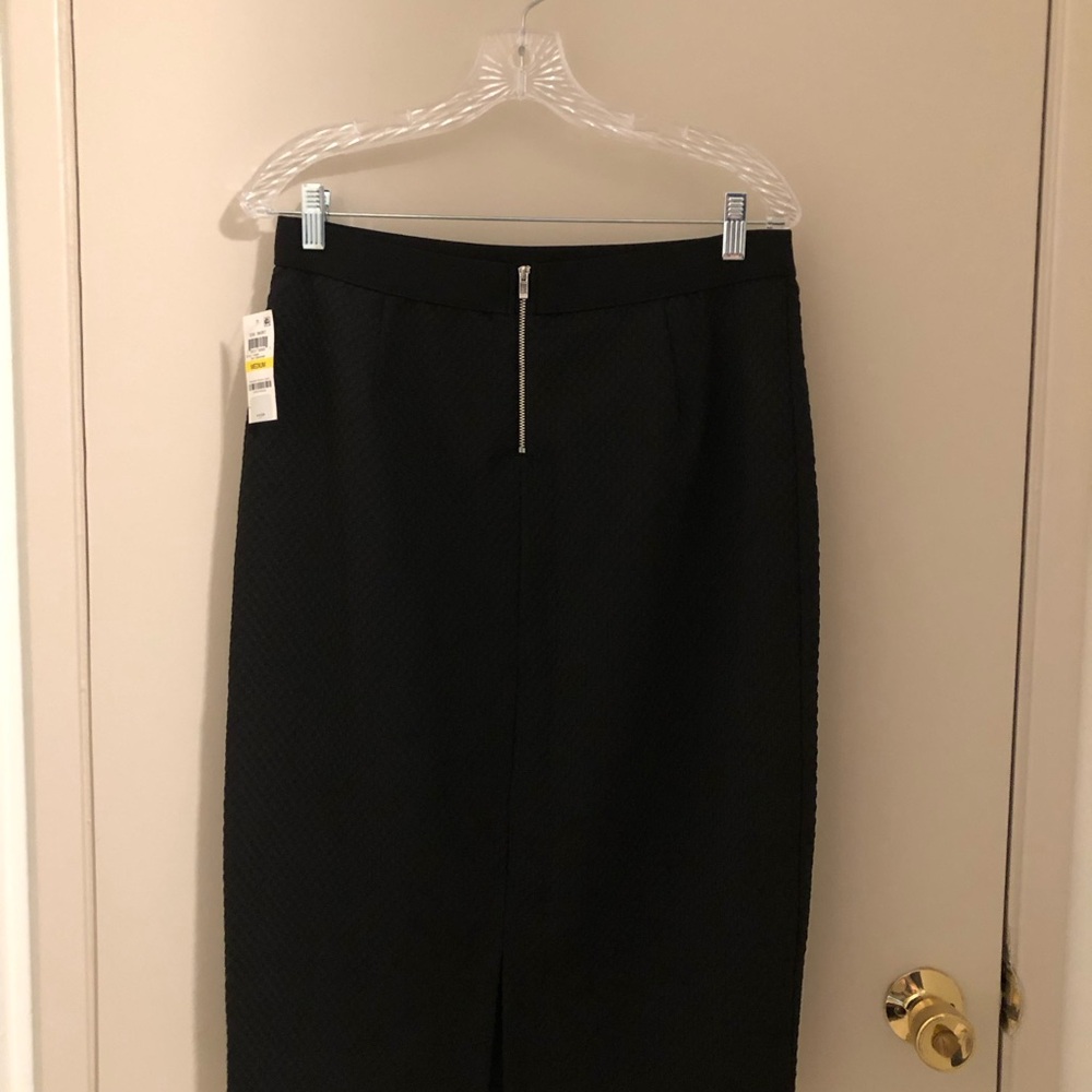 Alfani Black Textured Pencil Skirt - Picture 3 of 5